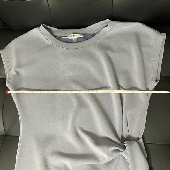 CABLE & GUAGE SPORT Gray Dress with Side Tie, Small - Picture 6 of 8